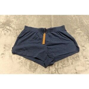 Skims Medium Harbor Blue Cotton Jersey Shorts SH-SHO-7787W NWT